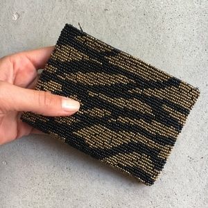 Black and Gold Beaded Clutch-New!
